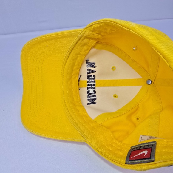 Vintage Y2K Nike Team University Of Michigan Wolverines Hat Center Check - Picture 8 of 9